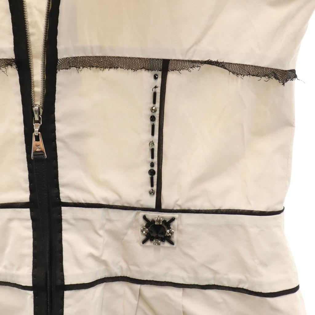 Louis Vuitton Hergestellt in Frankreich Kurzarm Bustier 34 Elfenbein Damen Gebraucht