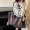 Woven Pattern Tote Bag Large Capacity PU Chain Bag Women's Shoulder Bag