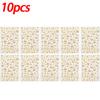 1/10pcs Glitter Star Heart Butterflies Face Sticker Gold Silver Rhinestones Sticker Temporary Tattoos DIY Body Arts Party Decor