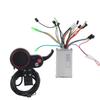 Controller LCD Display Bedienfeld mit Schaltschalter Zubehör für Elektrofahrrad Roller 36V