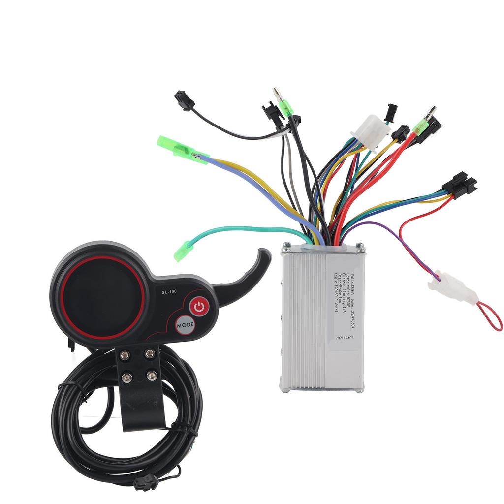 Controller LCD Display Bedienfeld mit Schaltschalter Zubehör für Elektrofahrrad Roller 36V