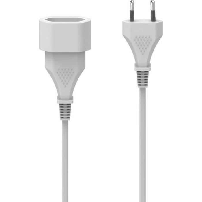 Rallonge de câble électrique - Hama - 5 m - Eurostecker - Blanc - 2 prises