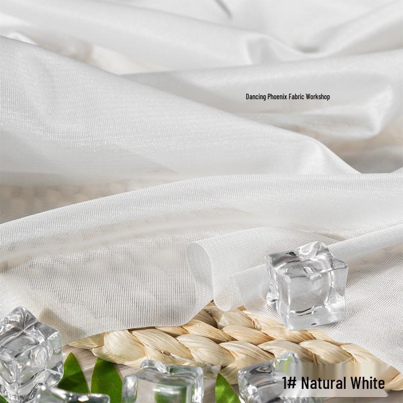 40D Warp-Knitted High-Elasticity Luster Chiffon Lining - Silky, Breathable Fabric for Dresses