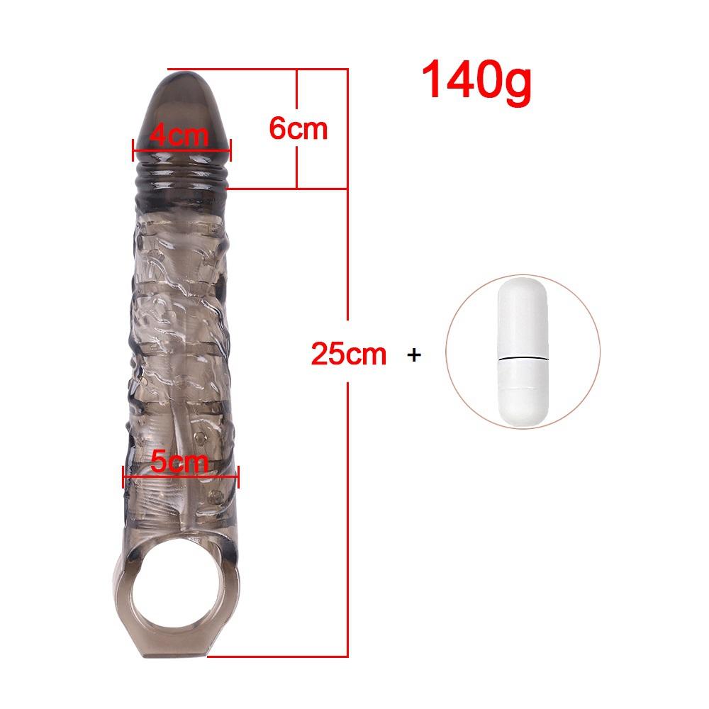 MoDi Penis Extender Sleeve Reusable Dildo Cover Delay Ejaculation Penis Massage Erotic Toys
