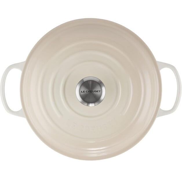 Le Creuset Cast Iron Round Sauté Pan 26 Cm 2.2 L Meringue (21180267164430)