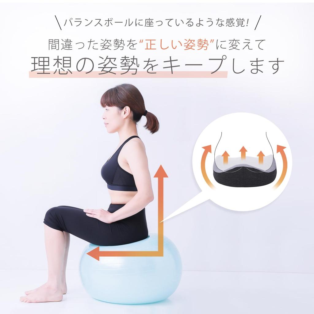 Kaizen Lab For Those Who Sit and Work for More Than 3 Hours a Day A Set of Chair Cushion and Start Guide That Changes the Wrong Posture To the Correct