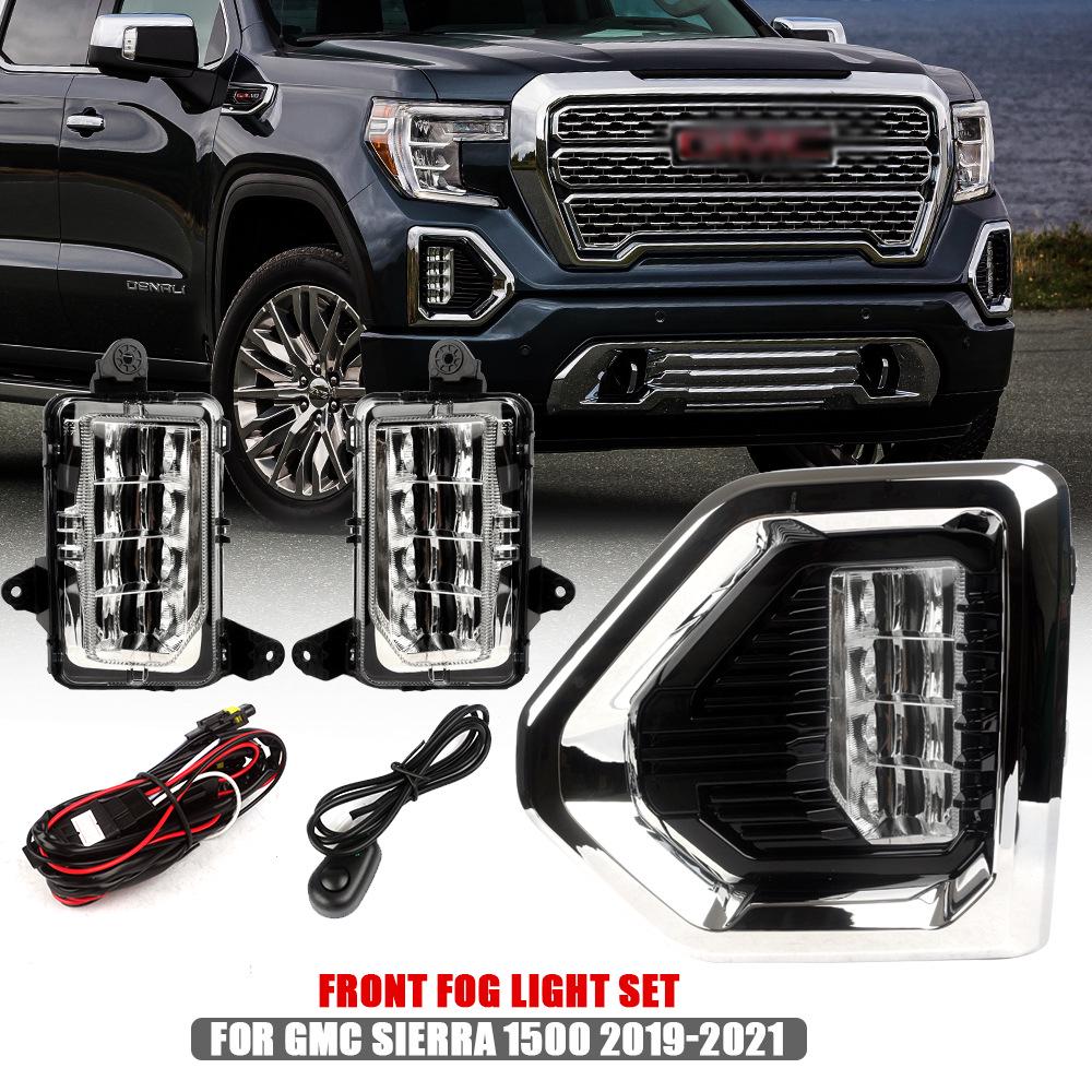 GMC Sierra  19 Fog Light & Daytime Running Light Assembly Set