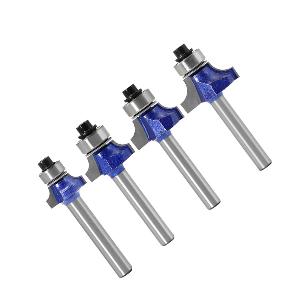 

4 шт. 6 мм 45-градусная фаскоснимательная фреза для деревообработки, фрезерования, слайсера