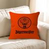 JJagermeister Logo Maple Design Cushion Cover Happy Autumn Harvest Decor Holiday Decorati Pillow Cover