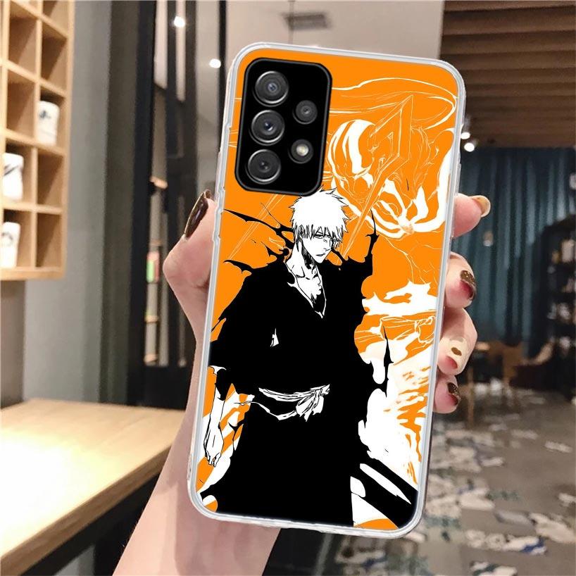 Kurosaki Ichigo Bleach Soft Phone Case For Samsung Galaxy A52 A42 A32 A12 A22 A51 A50S A30S A20S A10S A71 A41 A31 A21S A40 A20E