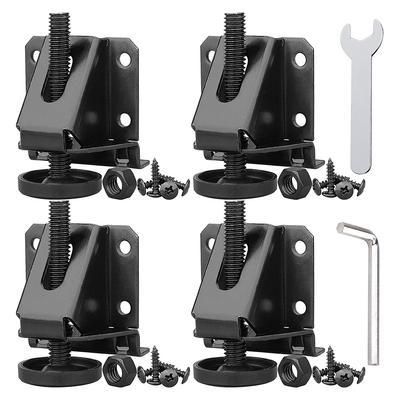 4Pcs Adjustable Furniture Leg Leveler Heavy Duty Furniture Leveling Feet Hardware Cabinet Table Leveler Leg Anti Slip Foot Pad