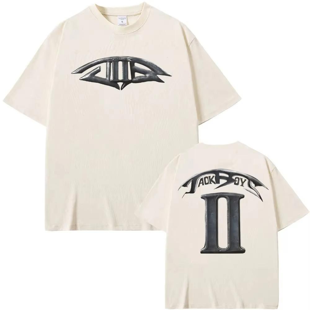 Travis T-shirt Nadruk Graficzny Hip Hop Bawełniany Scott T-shirt Krótki Rękaw Gotycki T-shirt Unisex Amerykański Raper Męski/damski Top