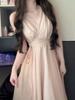 French Temperament Pink Sleeveless Dress Children's Summer New Beautiful Gentle Daughter Style Waist Dress