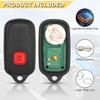 Key Fob Replacement for 1999-2009 Toyota 4Runner/ 2001-2007 Sequoia Car Keyless Entry Remote Control,HYQ12BBX HYQ12BAN,4 Buttons,2Pcs