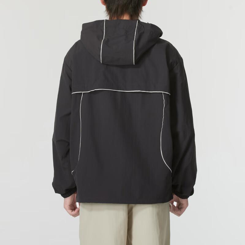 Puma Logo Outdoor Neformální Sportovní Zapínací Mikina s Kapucí Běžecká Prodyšná Bunda Pánská Bunda Černá 628484-69