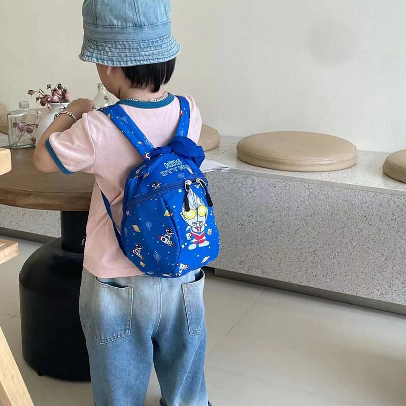 Childrens Cartoon Ultraman Backpack With Breathable Nylon Material For Kindergarten Kids
