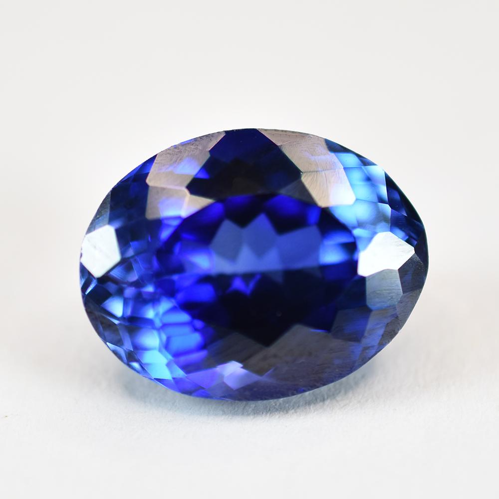 High QUALITY Blue Tanzanite Natural 11.25 Ct Certified Oval Cut Loose Gemstone
