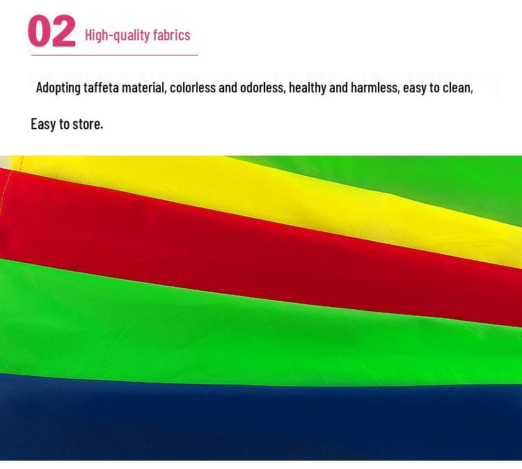 Rainbow Parachute for Kids: Early Education Game & Sensory Training Equipment for Outdoor Activities and Team Building