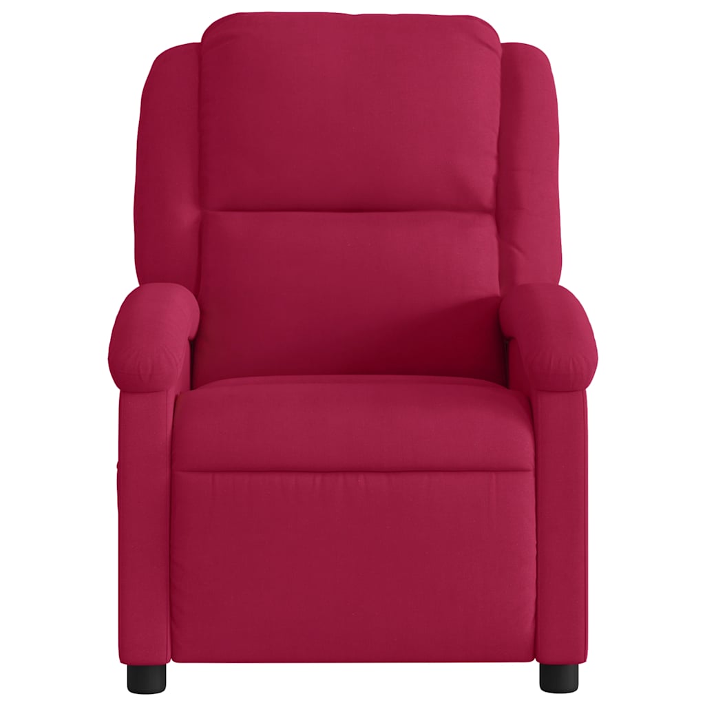 Massage Chair Burgundy Velvet