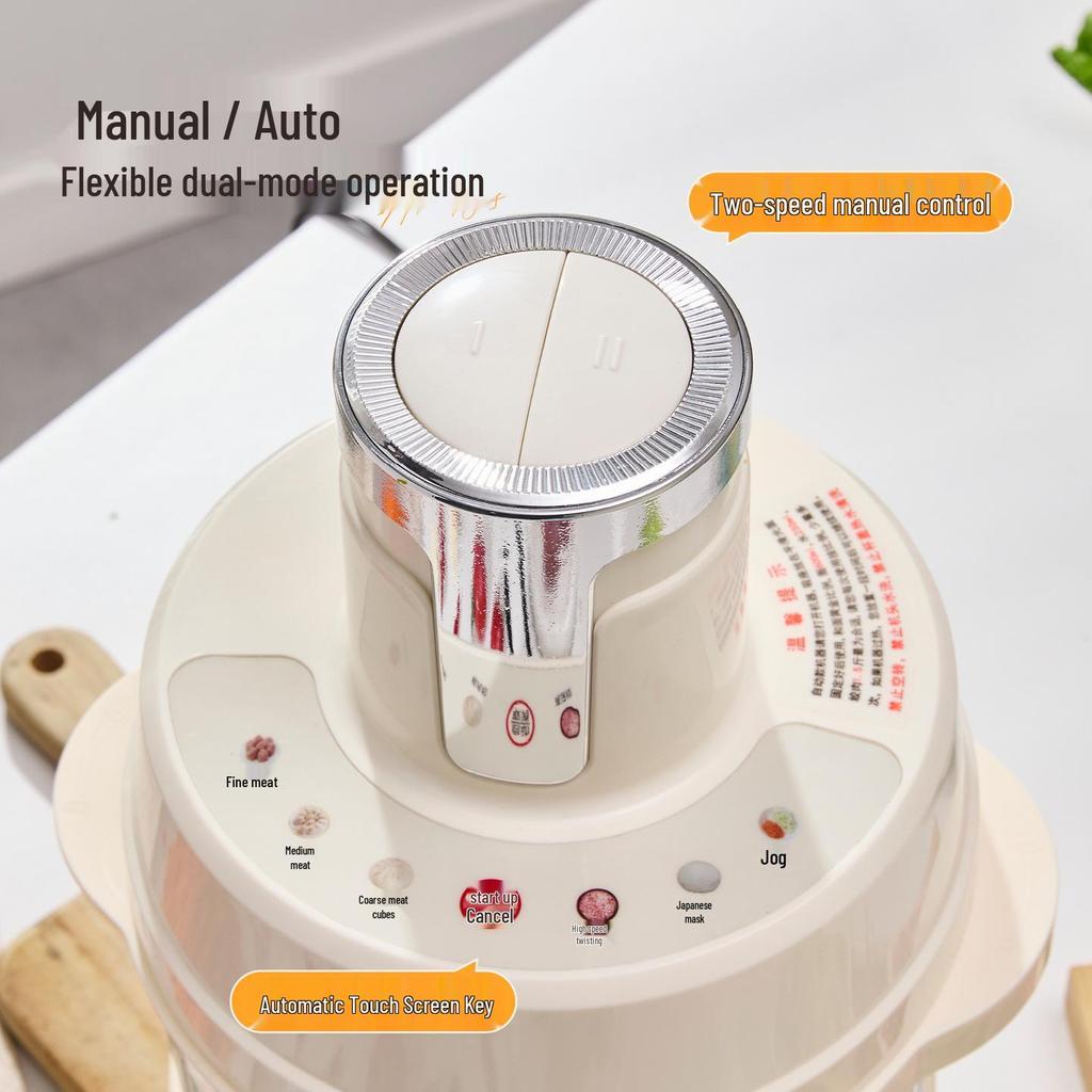 Doppelt verwendbarer manueller und automatischer Fleischwolf & Küchenmaschine