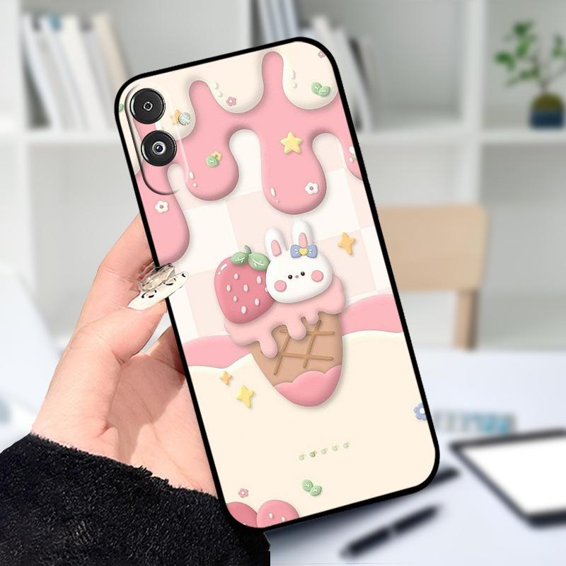 For Samsung F14 M14 5G Soft Case Fashion Printing Black Silicone TPU Phone Cover For Samsung Galaxy A14 4G 5G Shockproof Cases