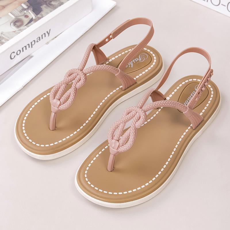 Yuzhihao Women s Summer Woven Flat Beach Sandals Size 36-37