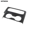 For Hyundai Santa Fe 2018   Carbon Fiber Center Console Gear Shift Box Cover Trim Cup Holder Accessories Car Styling