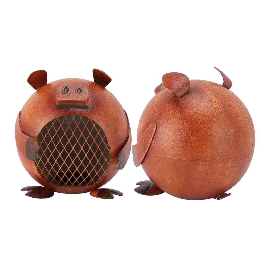 Animal Money Bank Cute Decorative  Shape Vintage Metal Coin Bank for Bedroom Living Room