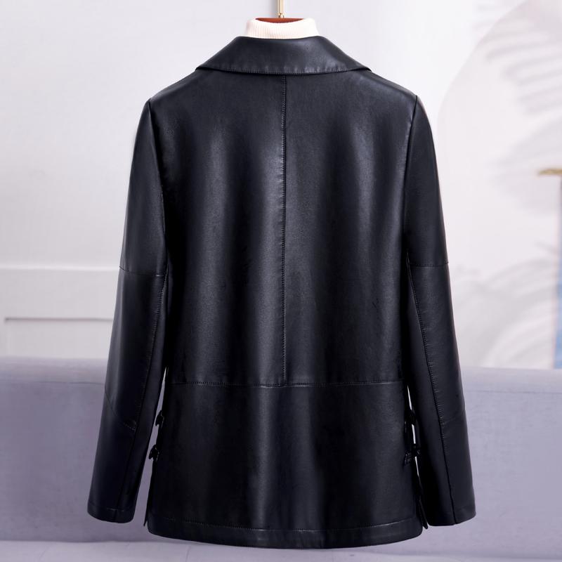 Elegant Faux Sheepskin Coat for Women Outerwears Faux Leather Jackets Female Top