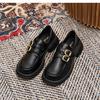 American Retro Small Leather Shoes Women's Autumn 2025 Versatile and Lightweight Japanese Jk Single Shoes Muffin Bottom Platform Loafers