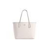 City 33 Logo Druckknopfverschluss Leder Tragetasche Damen Tragetasche Weiß CR111-IMCHK