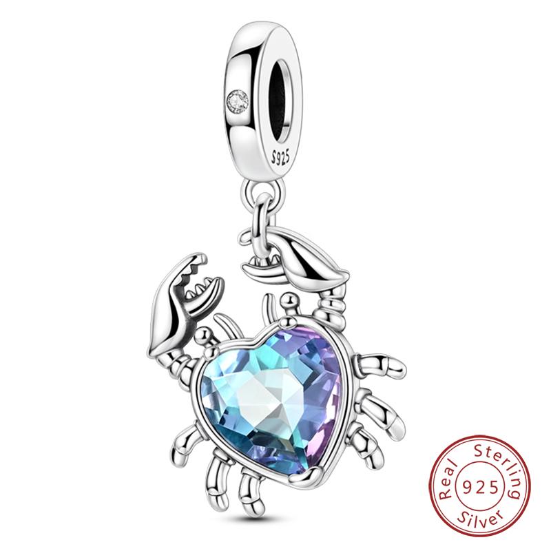 Copper Charms Beads Forever Love Heart Shaped Bow Family Charms Dangle For Bracelet Woman Diy Jewelry Gift