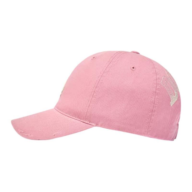 MLB Cotton Baseball Caps Unisex Pink Fashion 3ACPB076N-07PKM