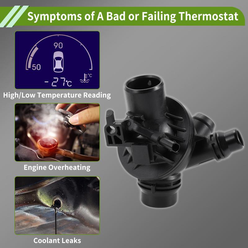 X Autohaux Engine Coolant Thermostat Housing Assembly for BMW 640i 3.0L L6 2012-2018 new