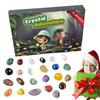 2024 Christmas Gemstone Advent Calendar Delicate and Exquisite Crystal Stone Colorful Meaningful Rock Collection Presents
