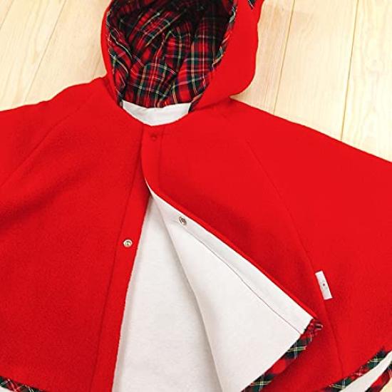 Angel Baby Fleece Made In Cold T4912 Cape, Anti-Static, Japan, Newborn, Protection, 50-80cm, (Red)