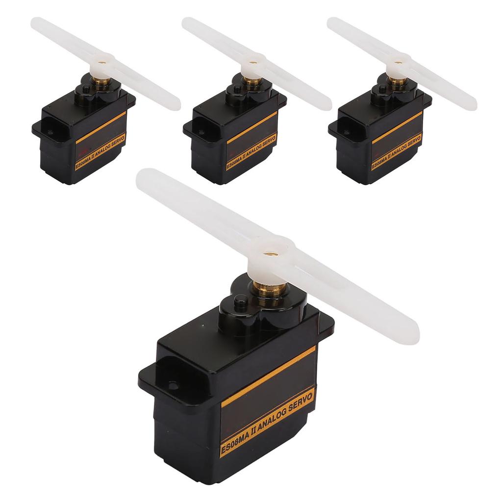 4 Sets Micro Metal Gear Servo 12g 1.8kg.cm 10 Seconds High Speed Analog Servo for Helicopter Model Robot
