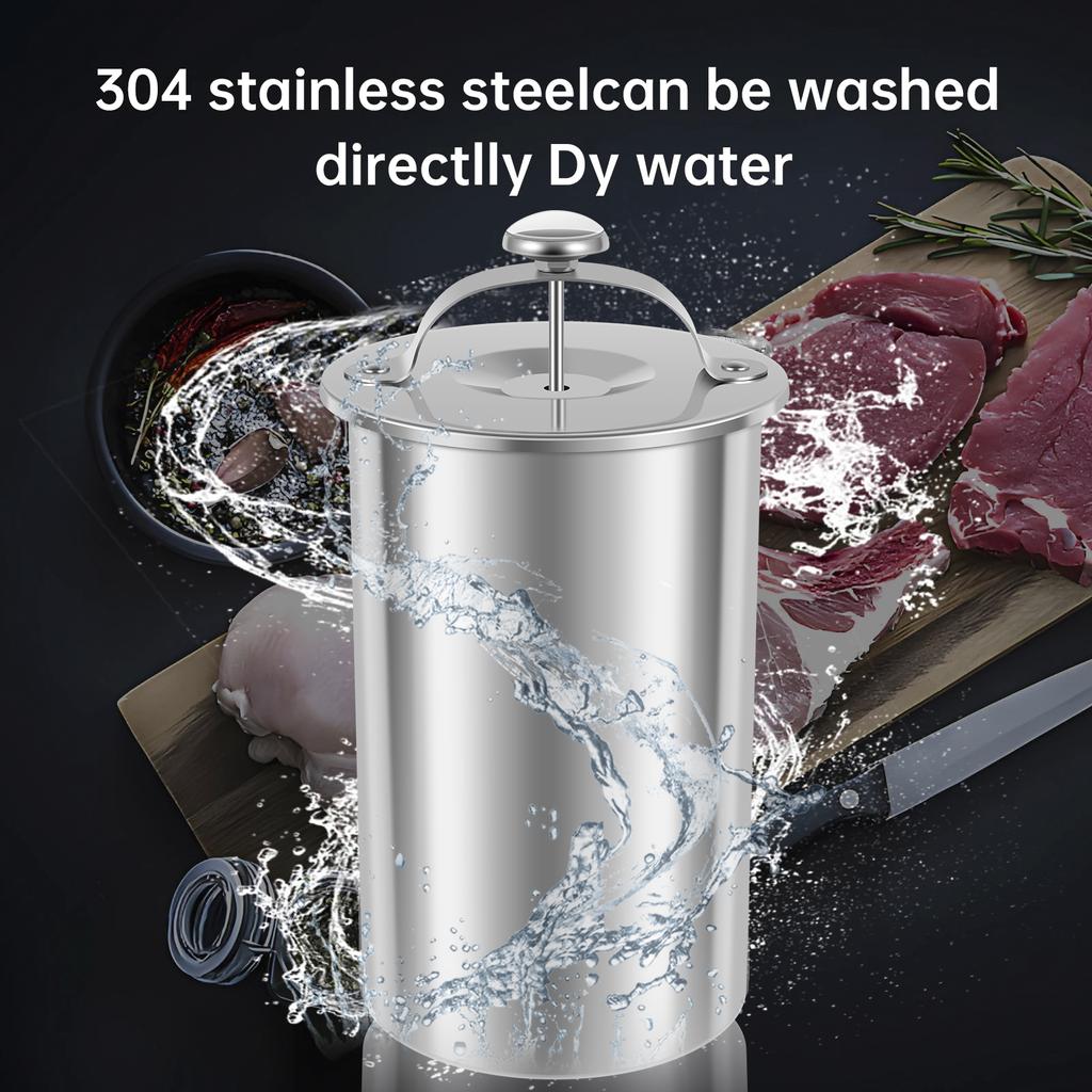 1 Pc Meat Press Cooker 304 Stainless Steel Ham Press Maker Multi-functional Round Shape Homemade Deli Meat Press Marker Machine