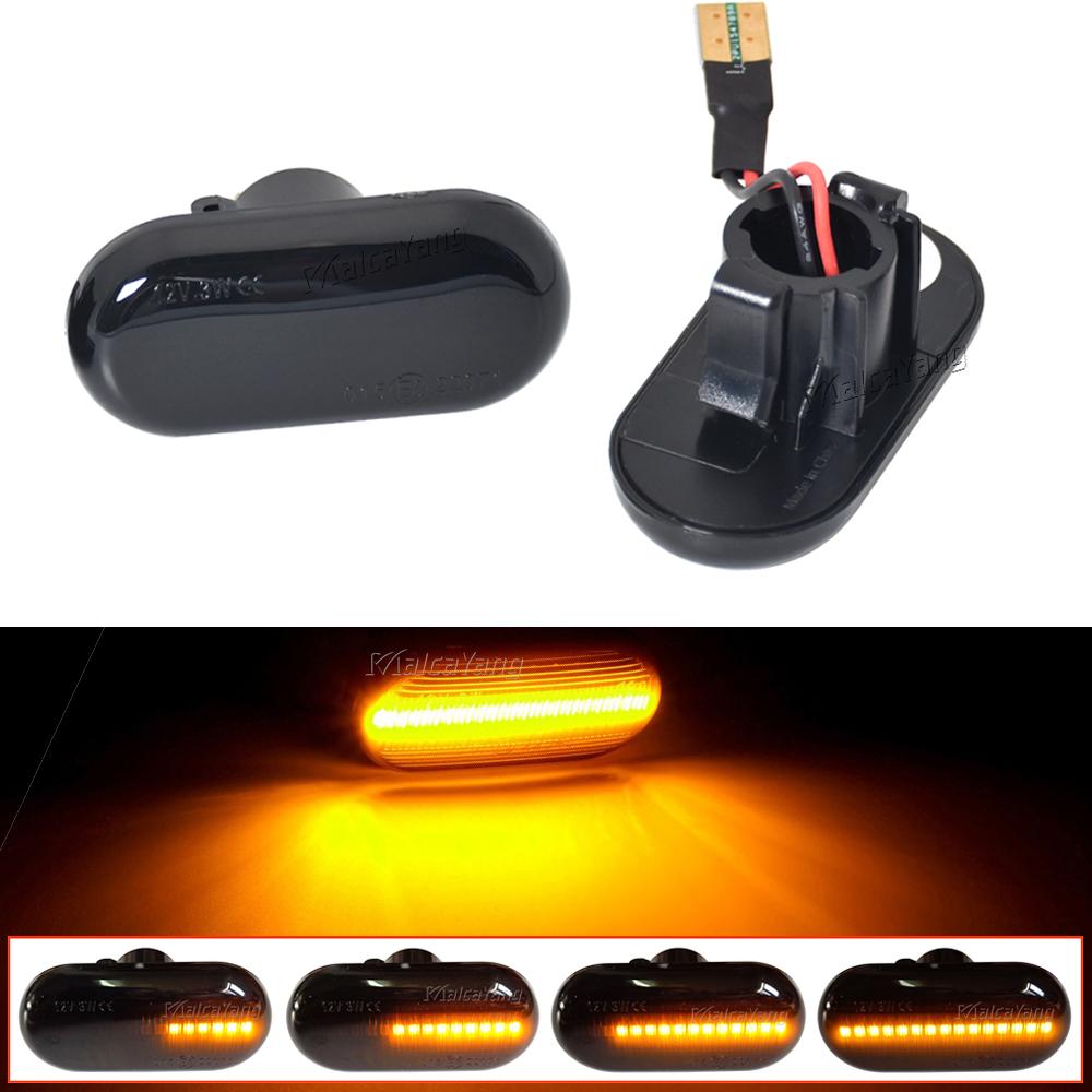 2x for Nissan Opel Smart FORTWO Renault Clio 1 2 KANGOO MEGANE ESPACE TWINGO MASTER Dynamic Side Marker Turn Signal Light