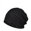 Lace Hat Thin Women'S Spring And Autumn Capped Cotton Jacquard Letters Hollow Breathable Versatile Confinement Hat Baotou Hat