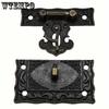 1set Jewelry Box Antique Lock Latch Hinge Handle Box Corner Guard Set for DIY Jewelry Boxes Antique Brass Excludes Jewelry Boxes