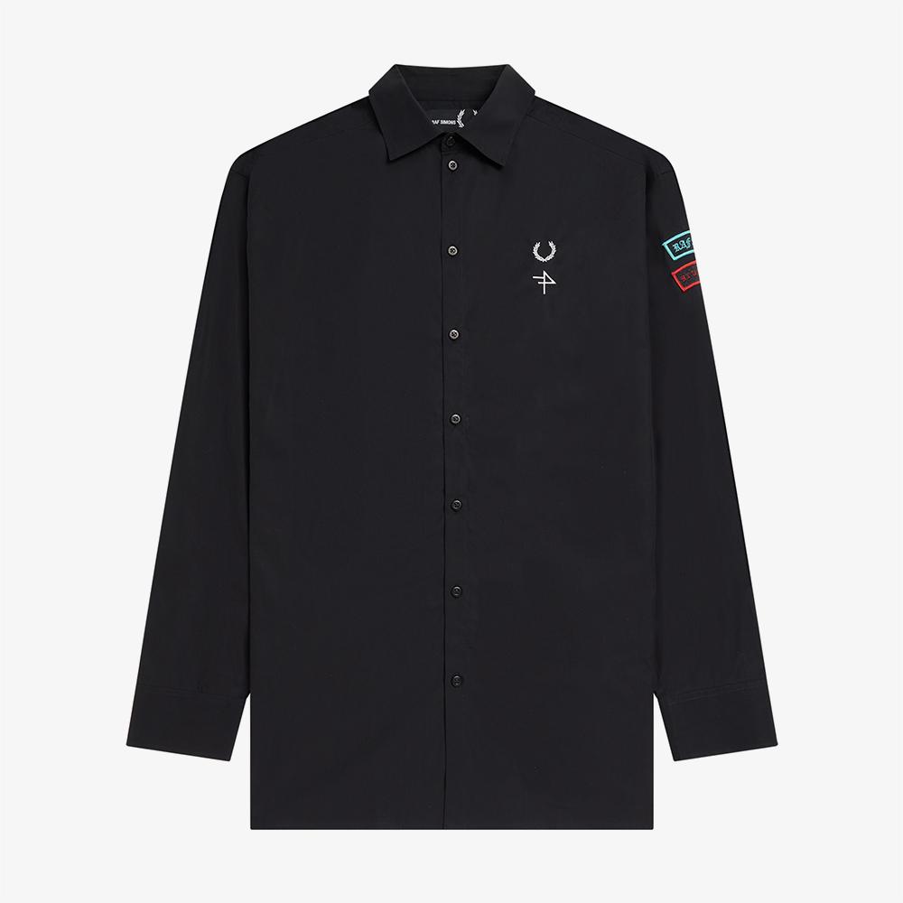 

FRED PERRY [Raf Simons] Рубашка оверсайз с заплатками 102 AFPM2314215 102