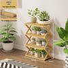 Foldable 4-Tier Resin Plant Stand