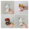 1/2Pcs Mini Fake Rose Bouquet Handcrafted Artificial Sunflower Floral Decoration Valentine's Day Anniversary Birthday Romantic Gift for Women Wife