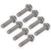 20Pcs M10x1.5 Screw Bolts A2?70 Stainless Steel Flanged Hex Head Bolt with Gasket DIN6921M10x60