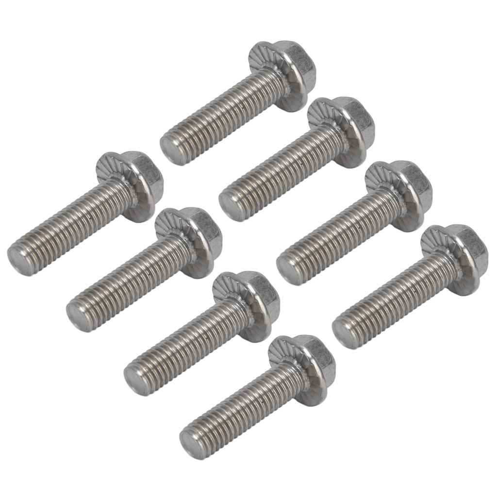 20Pcs M10x1.5 Screw Bolts A2?70 Stainless Steel Flanged Hex Head Bolt with Gasket DIN6921M10x60