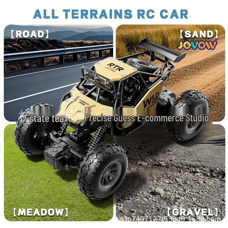Alloy Remote Control Off-Road Racing Car - High-Speed, Rechargeable 4WD for Kids