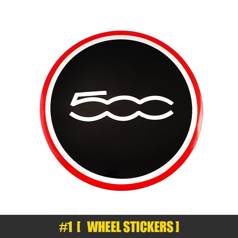 4Pcs 56mm Car Emblem Wheel Center Hub Caps Stickers For FIAT Abarth 500 Tipo FR Panda Argo Freemont Viaggio Bravo Punto Doblo