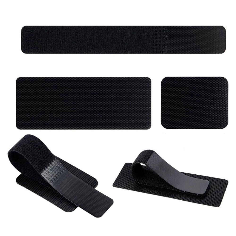 41Pcs Under Desk Cable Management Band Set Adjustable Hook and Loop Tape Data Cable Storage Nylon Ties Hidden Cord Organizer