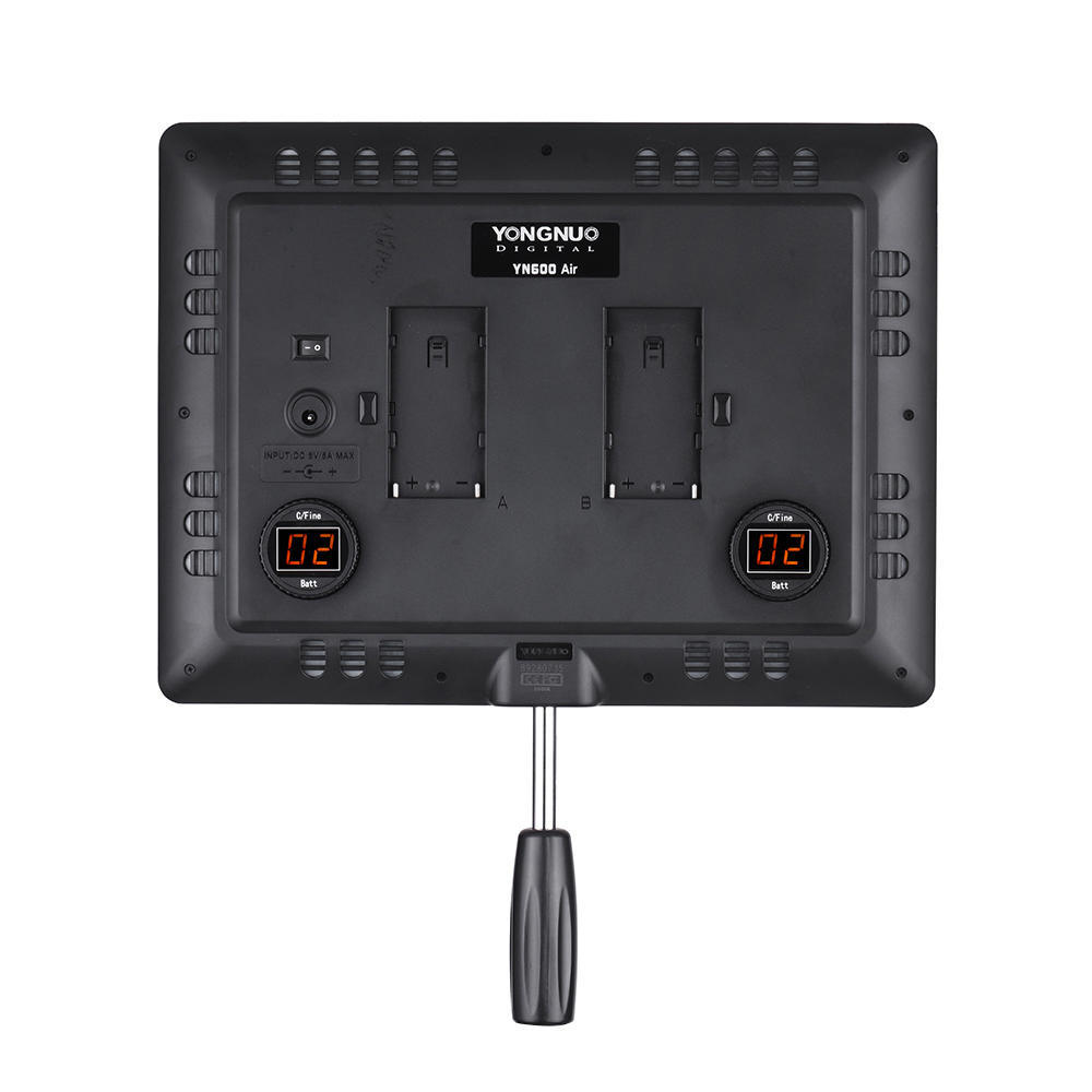 Luz de video LED YONGNUO YN600 Air de temperatura bicolor de 3200 K a 5500 K, luz para fotografía, delgada y liviana